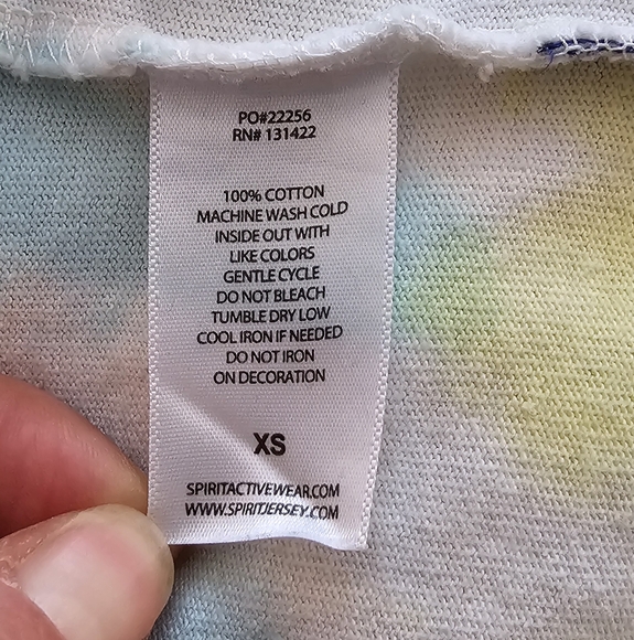 Authentic Vintage Walt Disney World Logo Tie-dye Spirit Jersey (XS) V-BLP - Picture 9 of 13